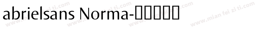 abrielsans Norma字体转换